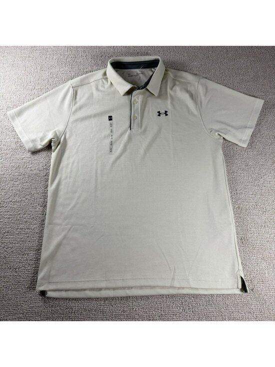 Under Armour Other - Under Armour Tech Polo Shirt Beige Men’s Size XL